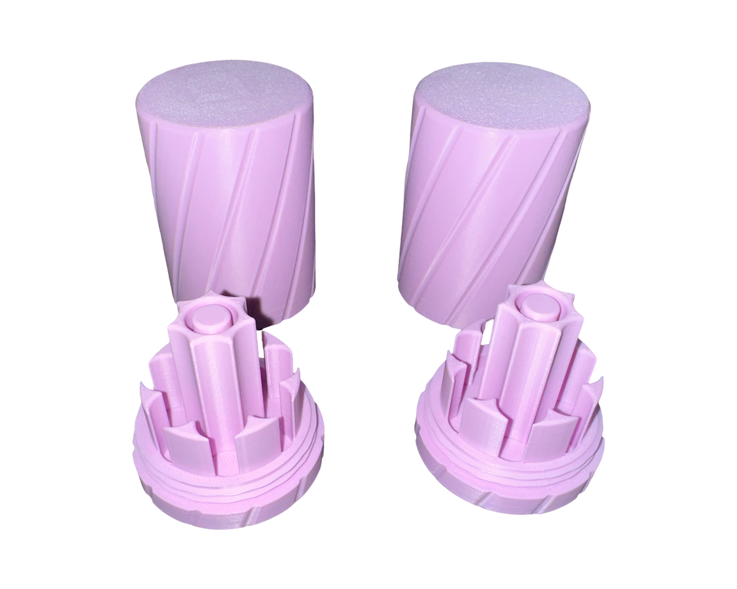 x2 3ml Peptide Pen Cartridge Holder W/Purge - Almond Purple