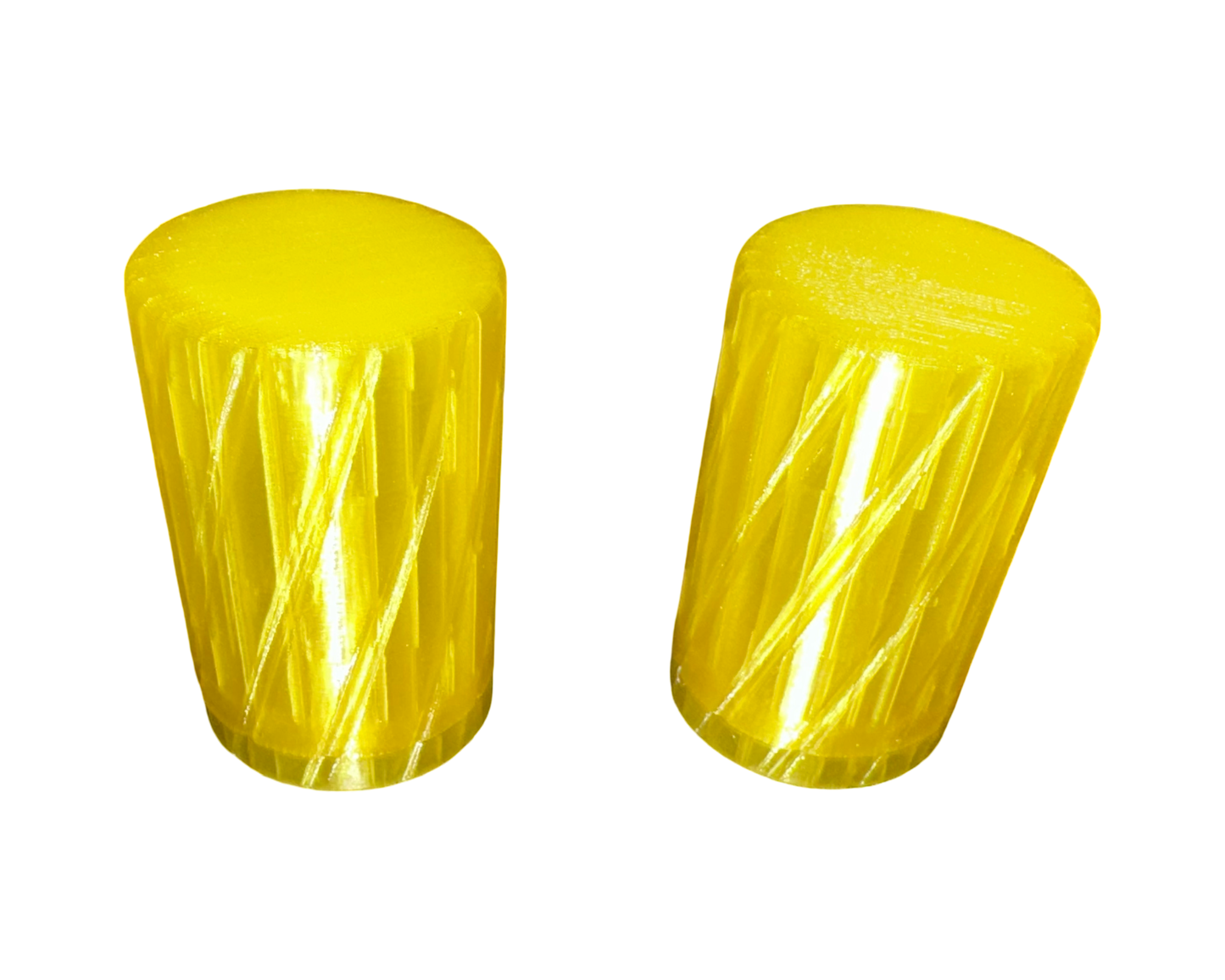 x2 3ml Peptide Pen Cartridge Holder W/Purge - Transparent Yellow