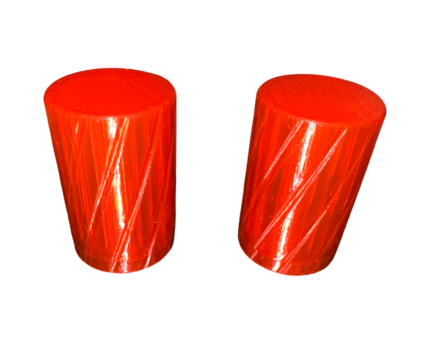 x2 3ml Peptide Pen Cartridge Holder W/Purge - Transparent Red