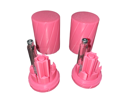 x2 3ml Peptide Pen Cartridge Holder W/Purge - Pink