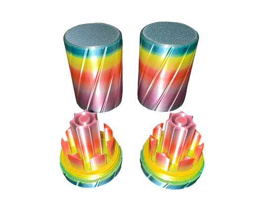 x2 3ml Peptide Pen Cartridge Holder W/Purge - Rainbow #2